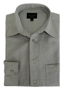 Leo Chevalier Mens Micro Poly LS Feather Dyed Dress Shirt