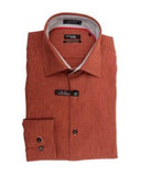 Leo Chevalier Mens Red Label Fitted Micro Poly Dress Shirt