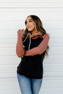 Ampersand Ave Ladies DoubleHood Sweatshirt