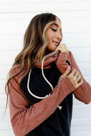 Ampersand Ave Ladies DoubleHood Sweatshirt