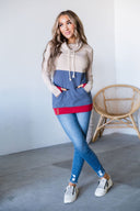 Ampersand Ave Ladies Cowlneck Sweatshirt