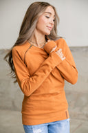 Ampersand Ave Ladies Side Zip Sweater