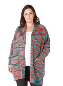 Dex Ladies Longline Rib Knit Cardigan