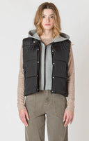 Dex/Room 34 Ladies Black Short Puffer Vest
