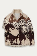 Kuwalla Ladies Desert Stallion Printed Sherpa Fleece