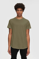 Kuwalla Mens Martini Olive Eazy Scoop Tshirt