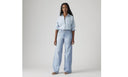 Levi Ladies Tall Glass Of Water 318 Shaping Wide Leg Jean