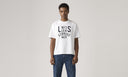 Levi Mens Bright White Lockwood Pratice Two Horse Jersey Tshirt