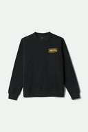 Brixton Mens Black Lightening Crewneck