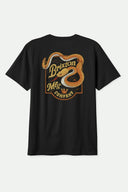 Brixton Mens Black Rothwell SS Tshirt