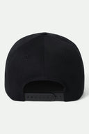 Brixton Mens Black Waller Snapback