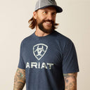 Ariat Mens Navy Heather Liberty USA Digi Camo SS Tshirt