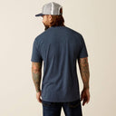 Ariat Mens Navy Heather Liberty USA Digi Camo SS Tshirt