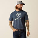 Ariat Mens Navy Heather Liberty USA Digi Camo SS Tshirt