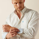 Ariat Mens White Adrian LS Classic Fit Shirt
