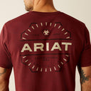 Ariat Mens Crismon Red Heather Explorer Classic SS Tshirt