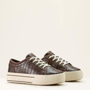 Ariat Ladies Luxe Espresso Crocodile Print Skylar Shoe