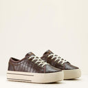 Ariat Ladies Luxe Espresso Crocodile Print Skylar Shoe