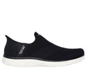 Skechers Ladies Black/White Virtue-Sleek Slip In Shoes