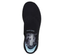 Skechers Ladies Black/White Virtue-Sleek Slip In Shoes