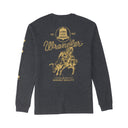 Wrangler Mens LS Washed Black Shirt