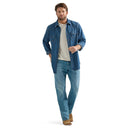 Wrangler Mens Mid Wash Denim Shirt