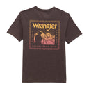 Wrangler Mens Ganache Heather Mountain Rider SS Tshirt