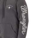 Wrangler Mens Charcoal Asphalt Western Mosteer Regular Hoodie