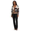 Wrangler Ladies Brown Retro Punchy Sweater Cardigan