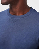 Travis Mathew Mens Heather Blue Nights Amenities Pullover