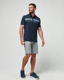 Travis Mathew Mens Total Eclipse State of the Art Polo