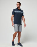 Travis Mathew Mens Total Eclipse State of the Art Polo