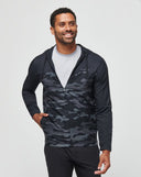 Travis Mathew Mens Black Camo Tech Hoodie