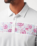 Travis Mathew Mens White Good Good Flourish Polo