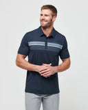 Travis Mathew Mens Total Eclipse State of the Art Polo