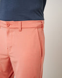 Travis Mathew Mens Terra Cotta Canvas Tech Chino Short