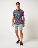 Travis Mathew Mens Mood Indigo/Vintage Indigo Featherweight Flourish Polo
