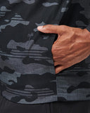 Travis Mathew Mens Black Camo Tech Hoodie