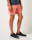 Travis Mathew Mens Terra Cotta Canvas Tech Chino Short