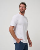 Travis Mathew Mens White Drink Ticket Tshirt