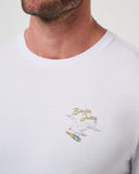 Travis Mathew Mens White Drink Ticket Tshirt