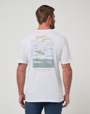 Travis Mathew Mens White Drink Ticket Tshirt