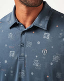 Travis Mathew Mens Mood Indigo/Vintage Indigo Quick Trip Polo