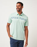 Travis Mathew Mens Eggshell Blue Salt Rock Polo