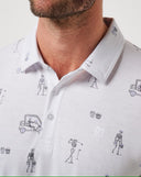 Travis Mathew Men's Lost City White Golf Polo