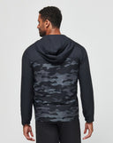 Travis Mathew Mens Black Camo Tech Hoodie