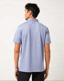 Travis Mathew Men's Good Good Chest Stripe Heather Violet Storm Golf Polo