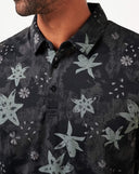Travis Mathew Mens Black Trek Tide Polo