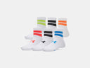 Under Armour Youth White/Blue Atlantis Essential 6pk Quarter Sock