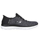 Skechers Ladies Black/White Summits Dazzling Haze Shoes